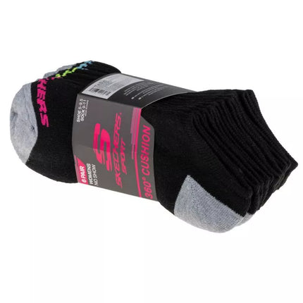 6 poros nematomos kojinės Skechers S108264-BLK