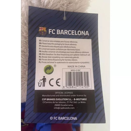 FC Barcelona talizmano pliušinis meškinas 35 cm M93-01BC
