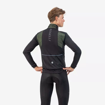 Rogelli WADDED II žieminė striukė žalia ir juoda XL