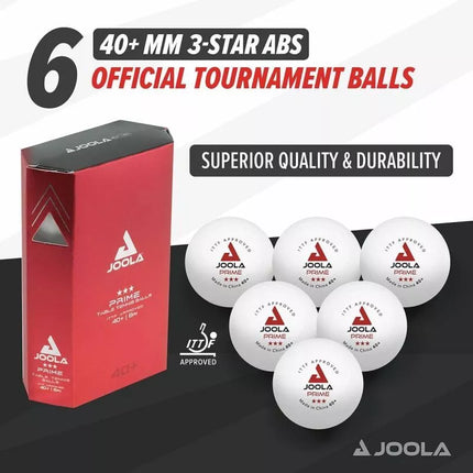 JOOLA PREMIUM STALO TENISO KAMUOLIUKAI 6 VNT. BALTI