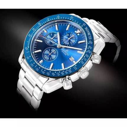 Men's Watch Giewont Chronograph Sapphire Silver Blue GW8720-B3