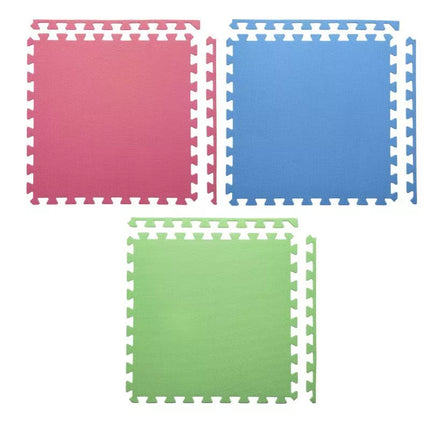 Multipack One Fitness MP10 puzzle mat green-blue-red 9 pieces 10 mm