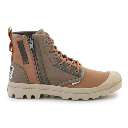 Palladium Men's Pampa Detroit Zip SU 04612-961-M Dusky Green/Brown