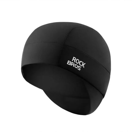 Dvipusė žieminė dviratininko kepurėlė Rockbros M015, dydis 54-61 cm – juoda