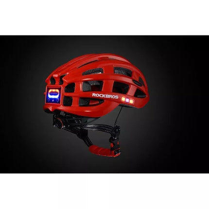 Rockbros MTB bike helmet with light red 57-62cm