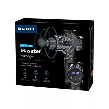 Blow Gun Massager Wave 4000 Black