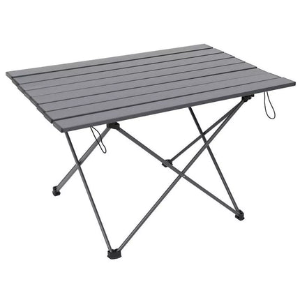 FOLDING TABLE 68x46x40CM GREY ALUMINUM IN A COVER
