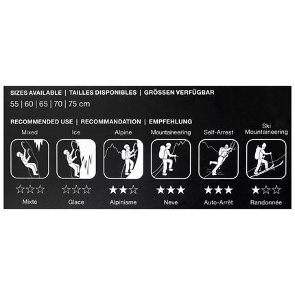 Black Diamond Raven ledkirvis su rankena 60 cm