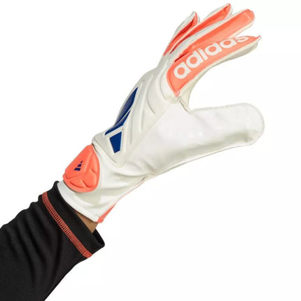adidas Copa Glove Club goalkeeper gloves white and orange JN5339