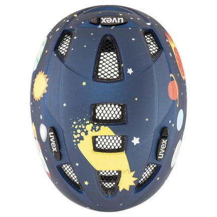 Vaikiškas dviratininko šalmas Uvex kid 2 cc, tamsiai mėlynas (rocket), M dydis, 46-52 cm