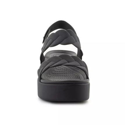 "Crocs Brooklyn Woven Low Wedge W" 209977-060 sandalai