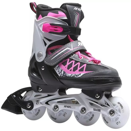 ROLLER SKATES-ROLLER SKATES-ICE SKATING 4IN1 ENERO PRO LED 34-37 PINK-GRAY