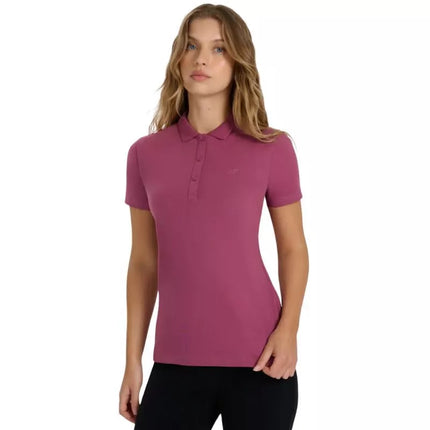 Moteriski polo marskineliai 4F F554 bordo 4FWAW25TPTSF554 60S