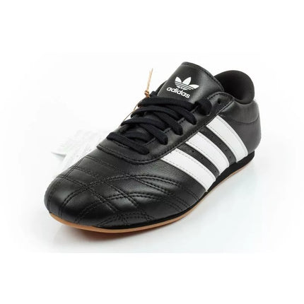 Adidas women's sports shoes Taekwondo Lace black fashionable leather