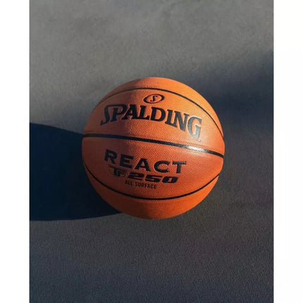 Krepšinio kamuolys Spalding REACT TF-250, 7 dydžio, FIBA