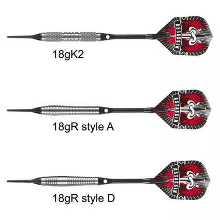Harrows Assassin smiginiai su minkštu antgaliu 85% HS-TNK-000013252