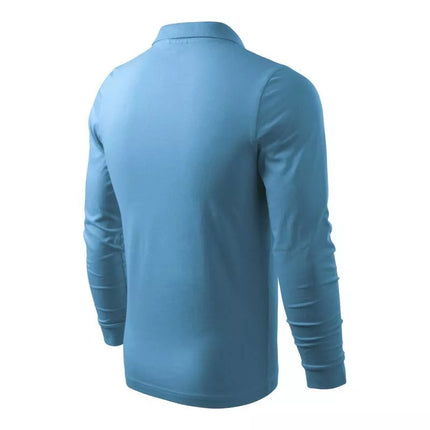 Malfini Single J. LS M polo marškiniai MLI-21114 azure