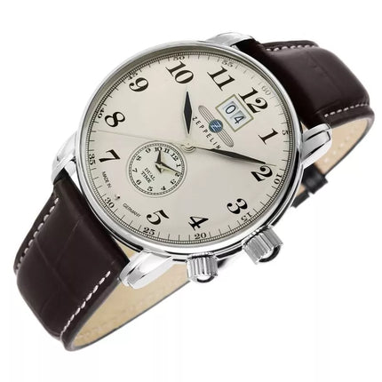 Men's Watch ZEPPELIN LZ127 Graf Zeppelin Dual Time 7644-5 + BOX
