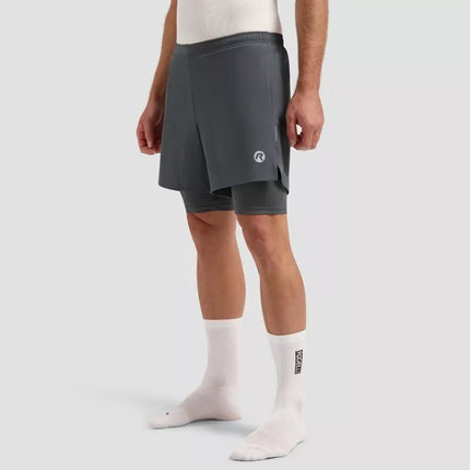 Rogelli 2in1 ESSENTIAL men's shorts gray S