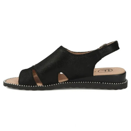 Women's black leather sandals Filippo DS4470