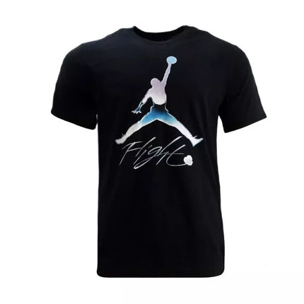 Air Jordan Grafiniai Crew Flight marškinėliai Vyriški Sportiniai Juodi - DV8414-010