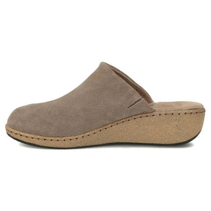 Filippo DK7567 Taupe Leather Wedge Sandals