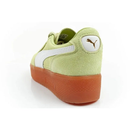 Puma women's shoes sports sneakers Palermo platform fashionable green