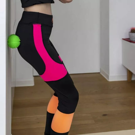 Fizjo Spiky roller for massage and rehabilitation Tullo duoball 15.5 cm red REF864