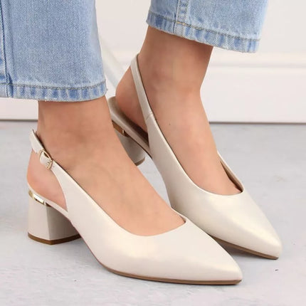 Elegantiški sandalai Sergio Leone W SK439B su perlamutro detalėmis