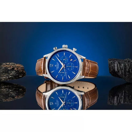 Men's Watch Giewont Chronograph Sapphire Brown Blue GW6310-A5