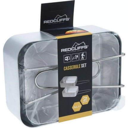 REDCLIFFS ALUMINUM CASSEROLE TIN 2-PIECE