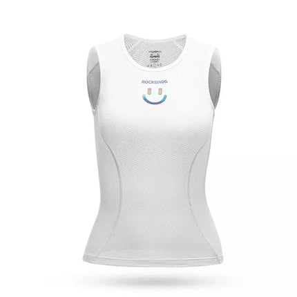 Rockbros YDBX001 Moteriškas greitai džiūstantis berankovis dviratininko džersis XL / XXL - Balta