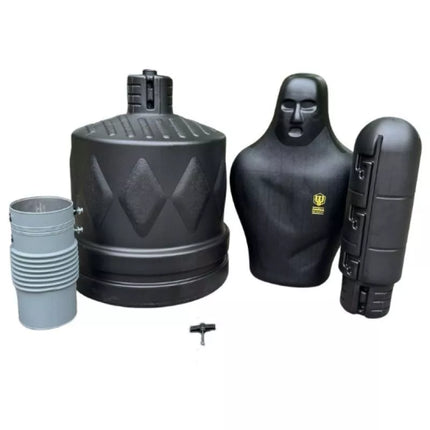 Laisvai pastatomas reguliuojamas manekenas MASTERS BOX-MAN-1 juodas