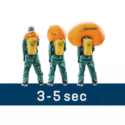 Deuter Alproof Lite 22 Lavinos kuprinė - ciberžolės/juoda