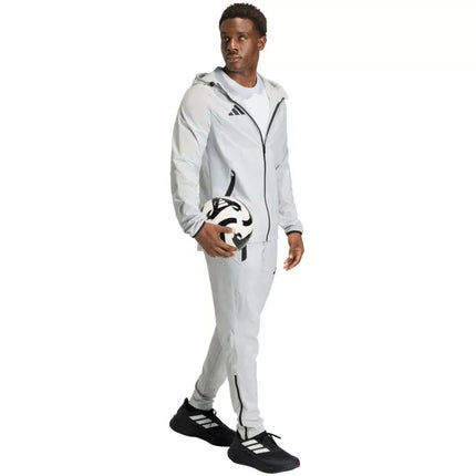 Men's adidas Tiro 26 Travel Windbreaker Jacket Light Gray KD3336