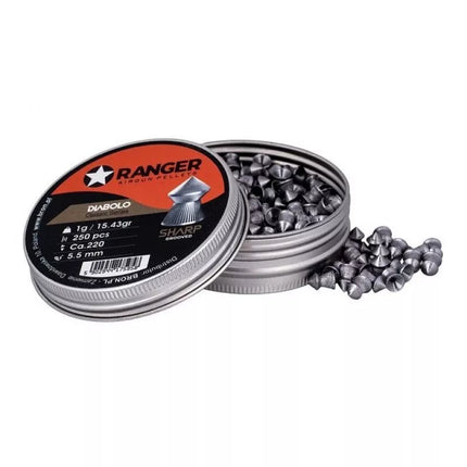 5.5 mm RANGER Diabolo Sharp point pellets 250 pcs. 1.00 g