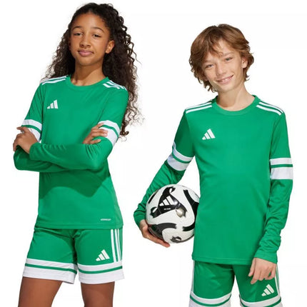 adidas Squadra 25 marškinėliai ilgomis rankovėmis vaikams žali JN7491