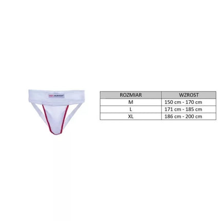 Men's Suspensor Crotch Protector - White -M