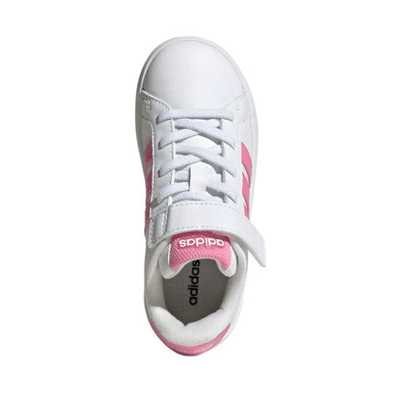 Adidas Grand Court 3.0 kids' shoes white and pink JP9371