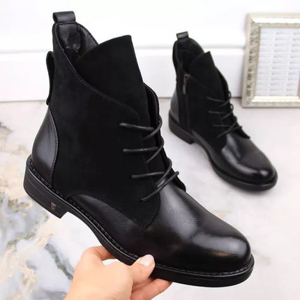 Insulated flat ankle boots Potocki W WOL88C black