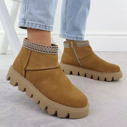 Women's leather ankle boots with zipper Rieker W2074-24