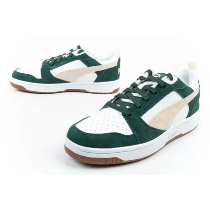 Puma Rebound v6 vyriški sportiniai kedai madingi patogūs balti žali