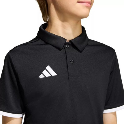 adidas Entrada 26 vaikiški polo marškinėliai juodi JZ6629
