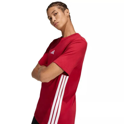 adidas Essentials 3-Stripes Men's T-Shirt Red KD4865