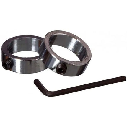 BAR CLAMPS RINGS CHROME SET 2 PCS BEST SPORTING fi30