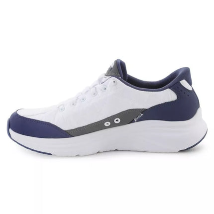 Skechers Slip-ins: Kontūrinis putplastis - Jaukus prigludimas 232619-WNV Balti/Tamsiai mėlyni