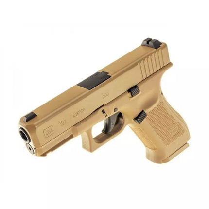Glock 19X 4.5mm smėlio spalvos CO2 šratinis pistoletas