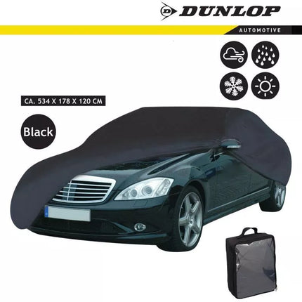 Automobilio uždangalas 534X178X120CM PEVA DUNLOP Juodas