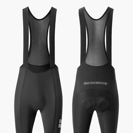 Rockbros 200021 Long Cycling Bib Shorts with Pad Size XXXXL - Black