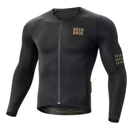 Rockbros YDCX008 Diamond Long Sleeve Cycling Jersey Size XXL - Black